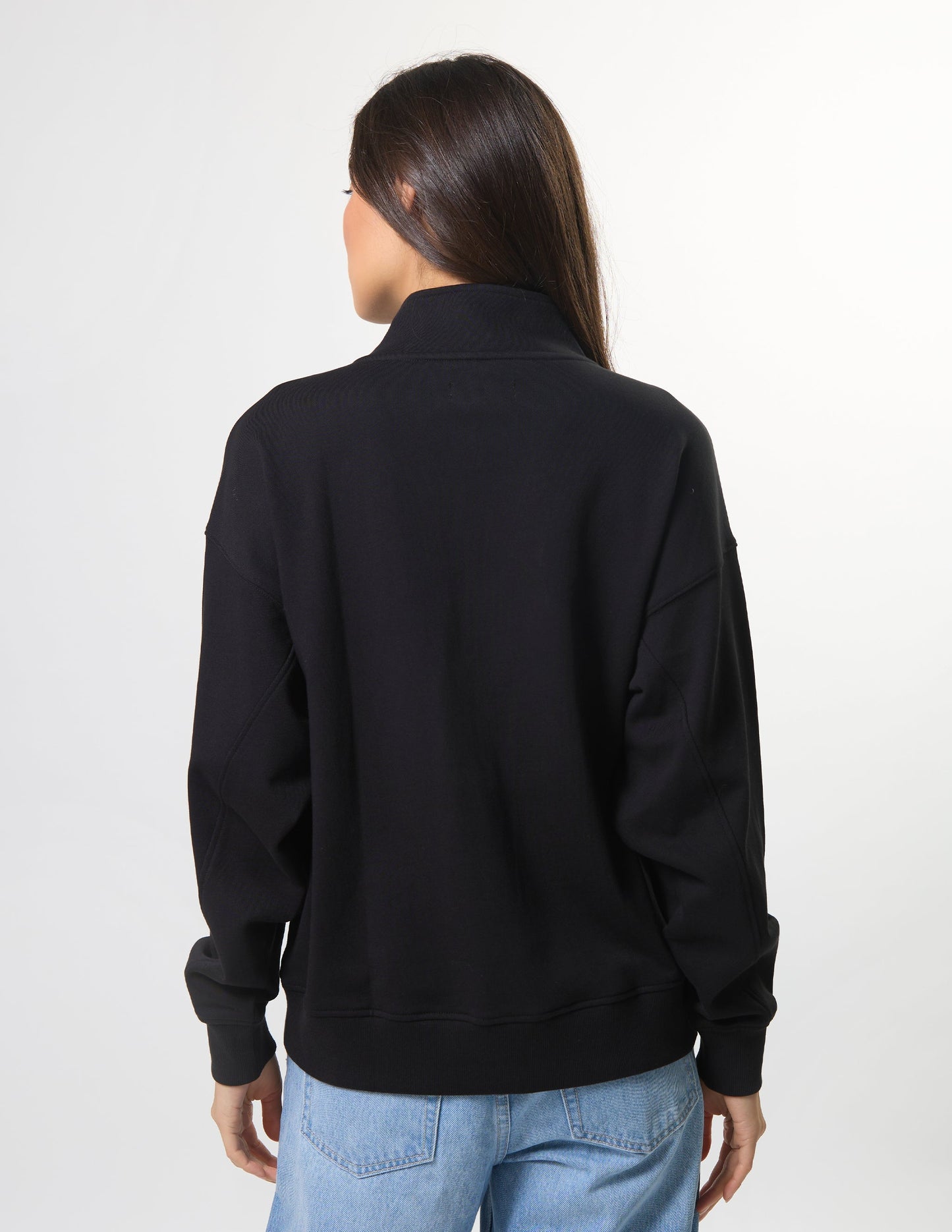 Stella + Gemma Core 1/4 Zip Sweat | Black