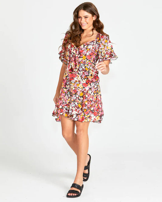 Sass Arabella Mini Dress - Flower Print