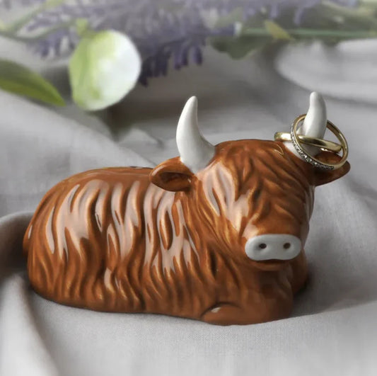 Bramble Farm Highland Cow Ring Holder