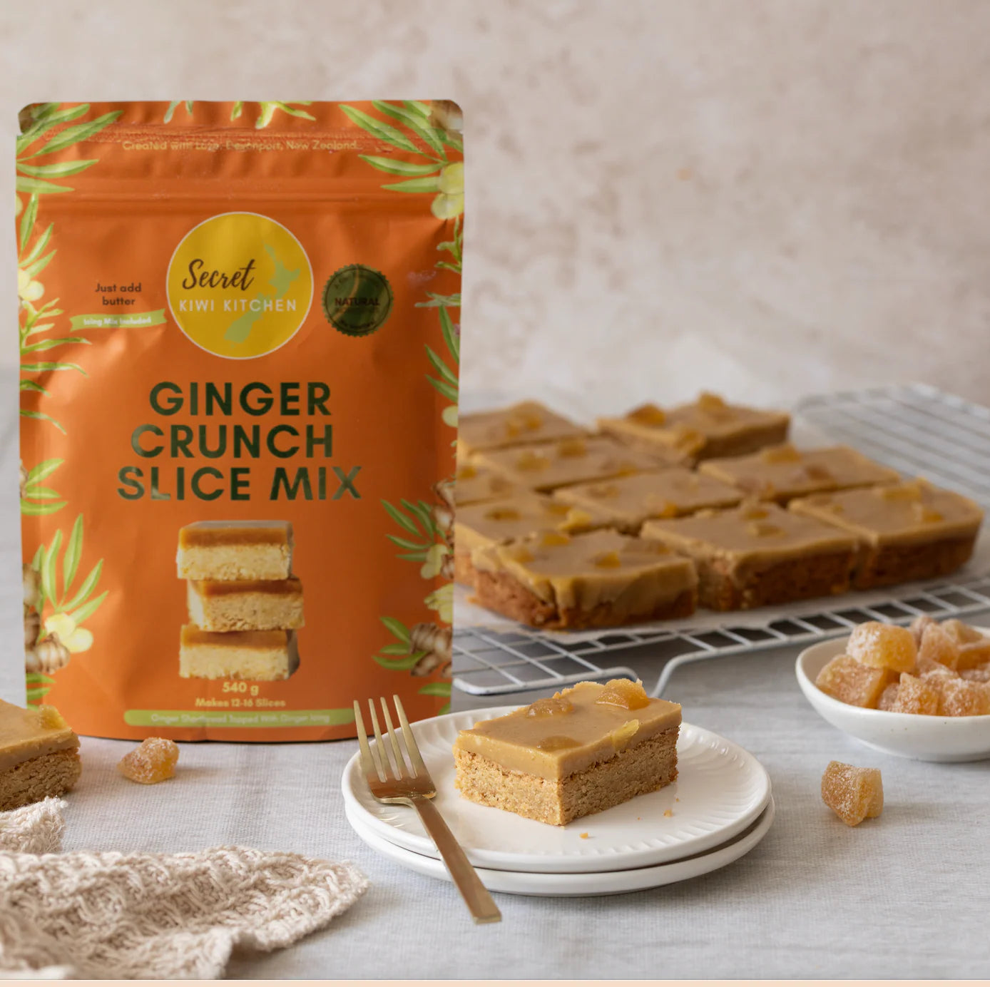 Secret Kiwi Kitchen | Ginger Crunch Slice Mix