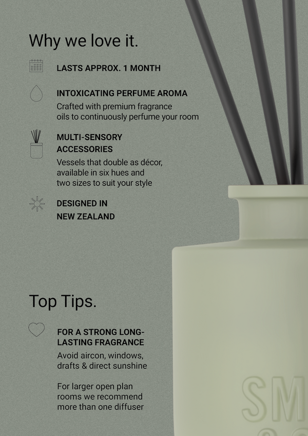 Smith and Co. Mini Diffuser 50ml | Amber & Freesia