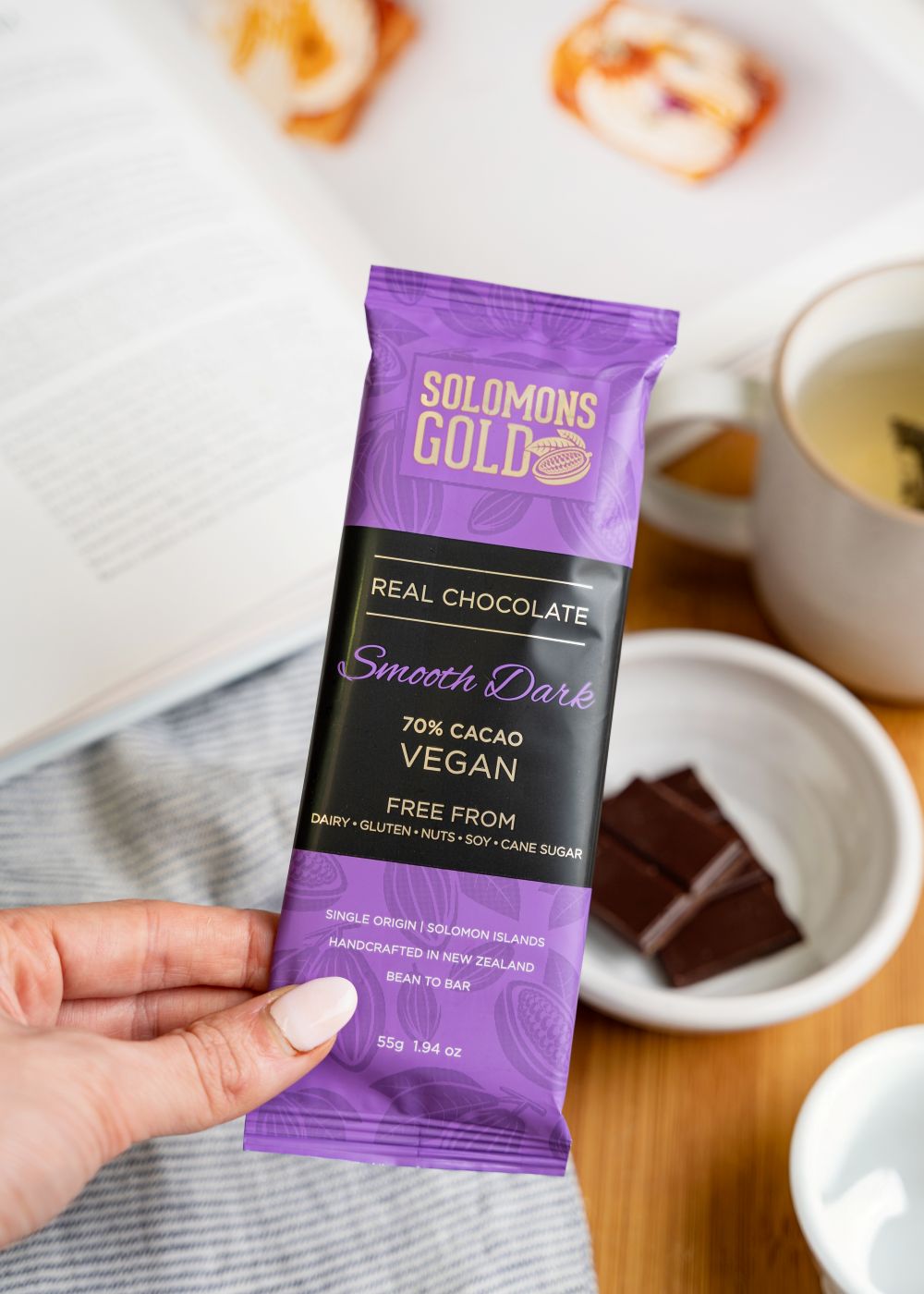 Solomons Gold Vegan Chocolate | Smooth Dark 70% 55g
