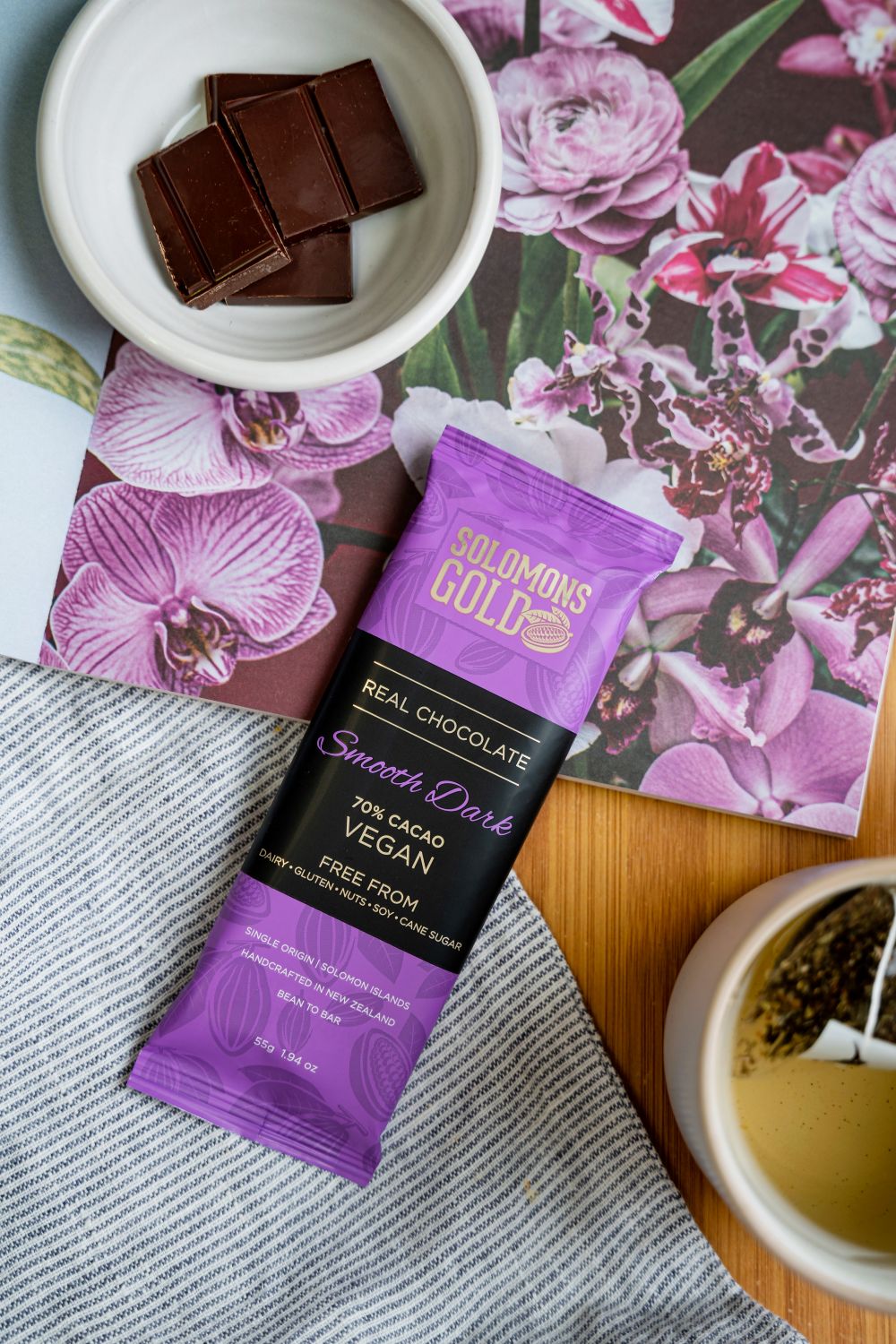 Solomons Gold Vegan Chocolate | Smooth Dark 70% 55g