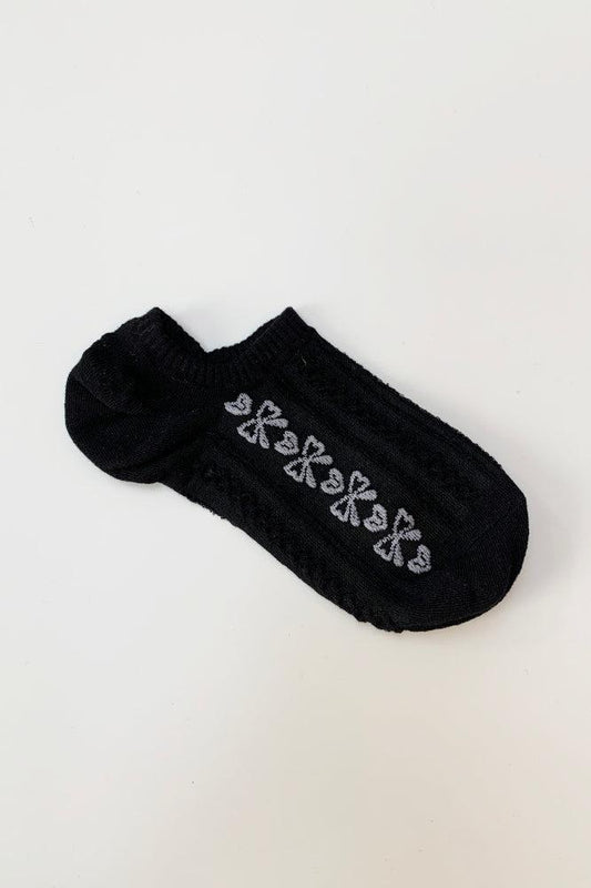 Stella + Gemma Black Bow Socks