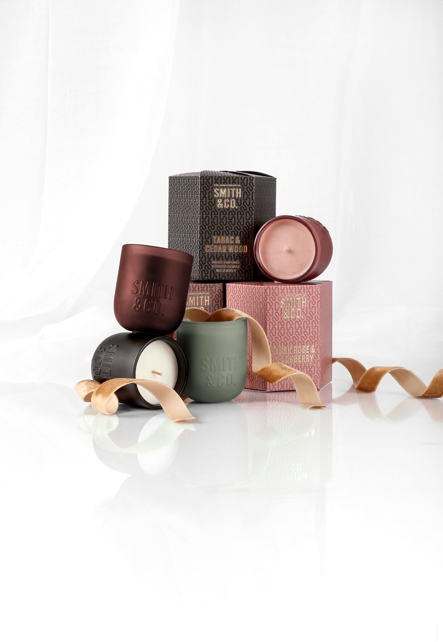 Smith & Co Mini Candle | Blush Rose & Blackberry 80g