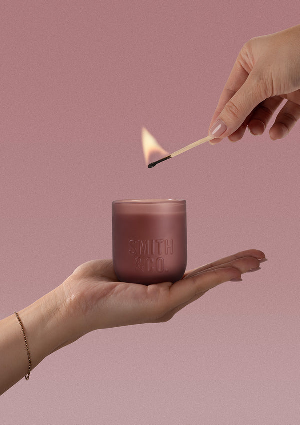 Smith and Co. Mini Candle 80g | Blush Rose & Blackberry