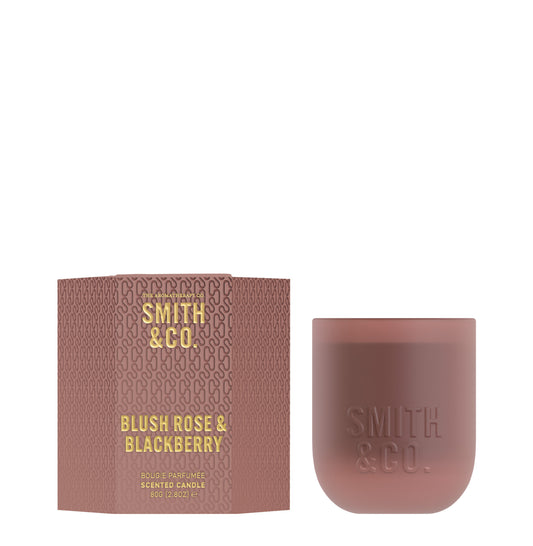 Smith & Co Mini Candle | Blush Rose & Blackberry 80g