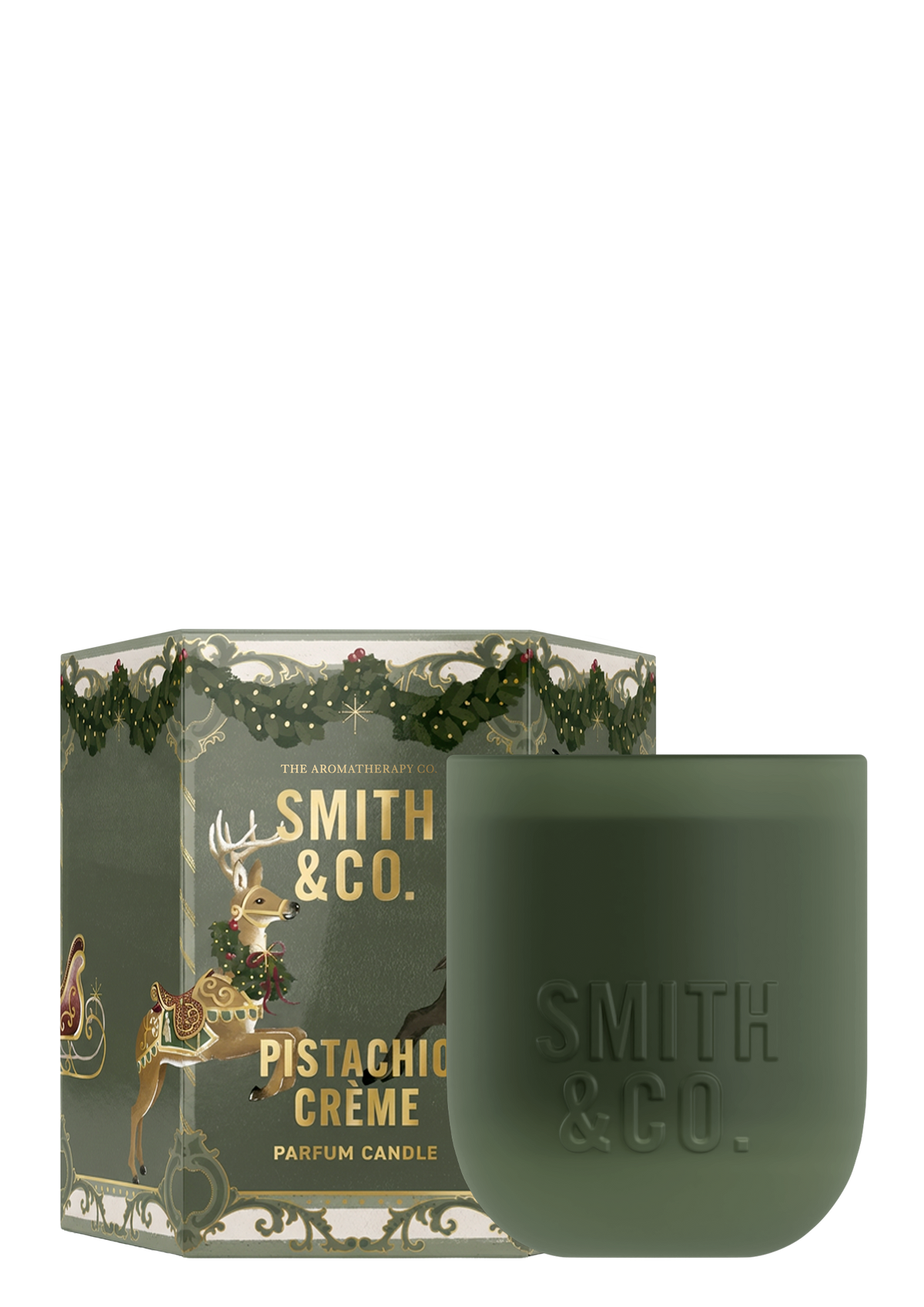 Smith & Co Festive Candle 80g - Pistachio Crème