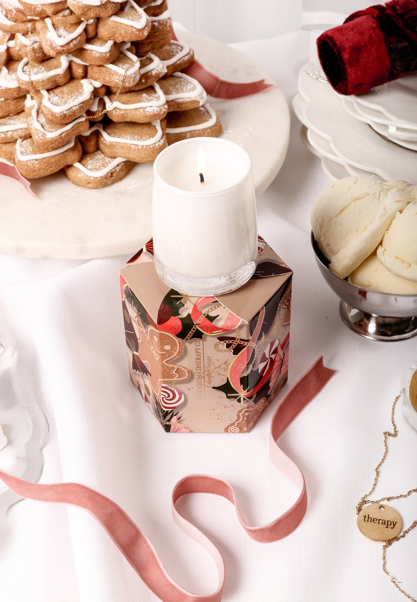 Therapy Limited Edition Festive Collection Candle | Caramel Vanilla 80g