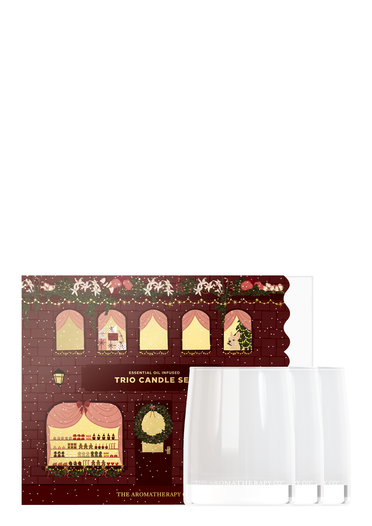 Therapy Festive Trio Candle Set 3 x 80g - Balance, Unwind & Uplift