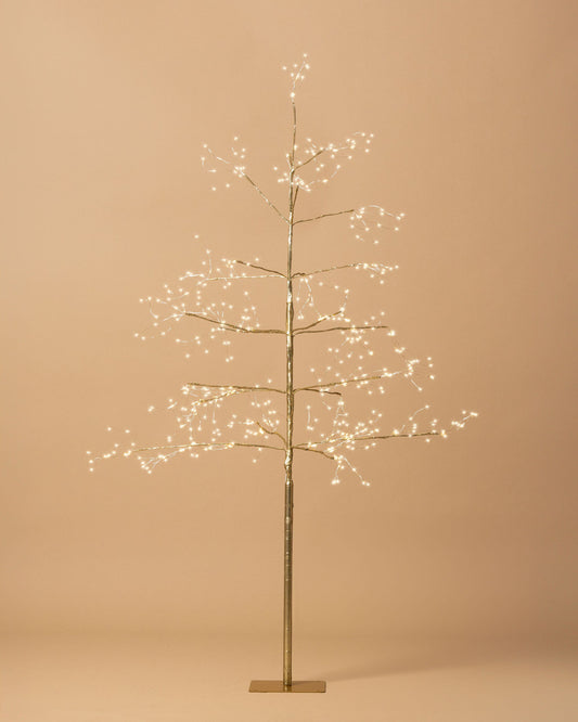 Stellar Lights Champage Arctic Birch Seed Light Tree
