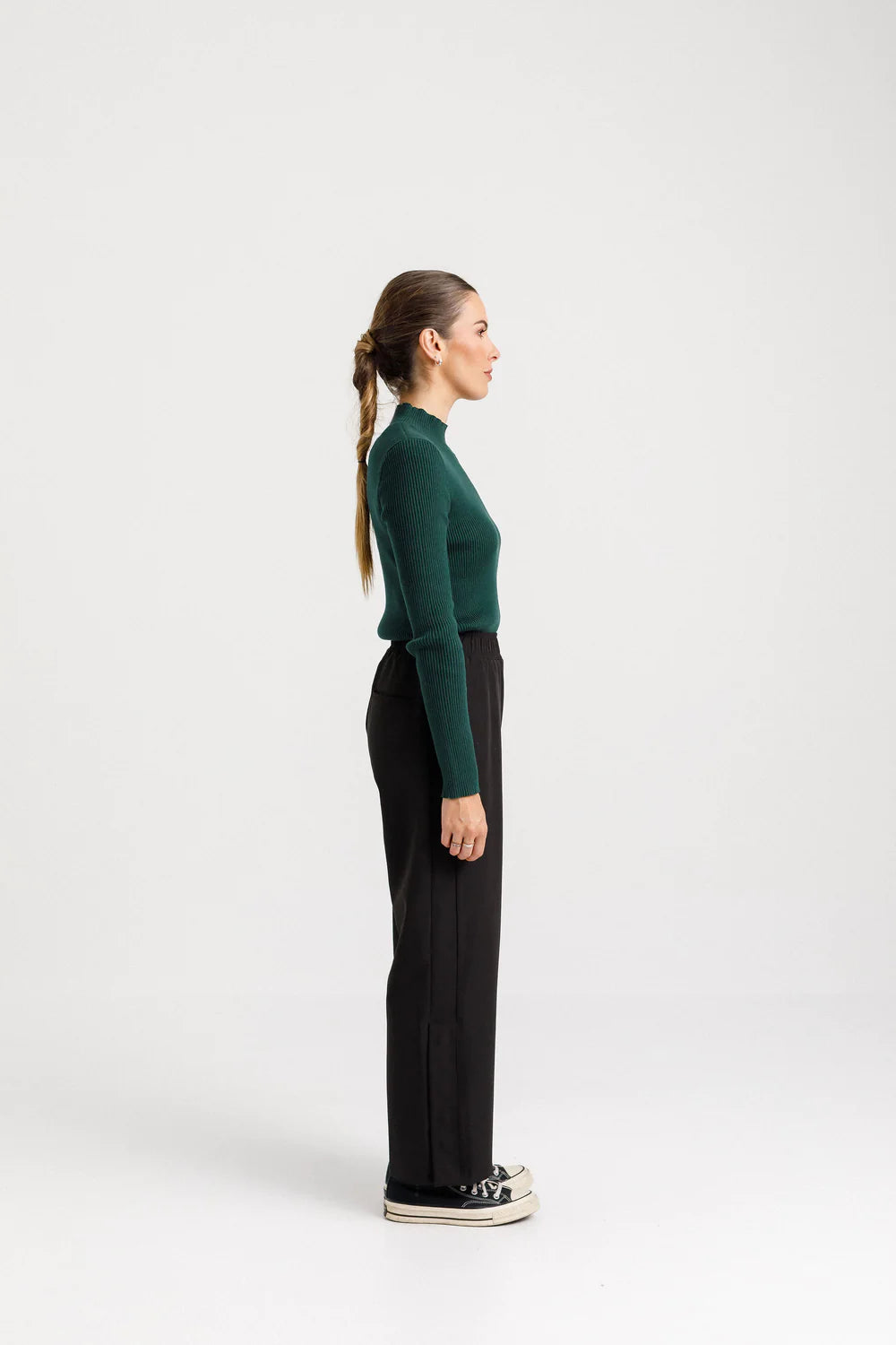 Thing Thing Mock Neck Long Sleeve - Forest