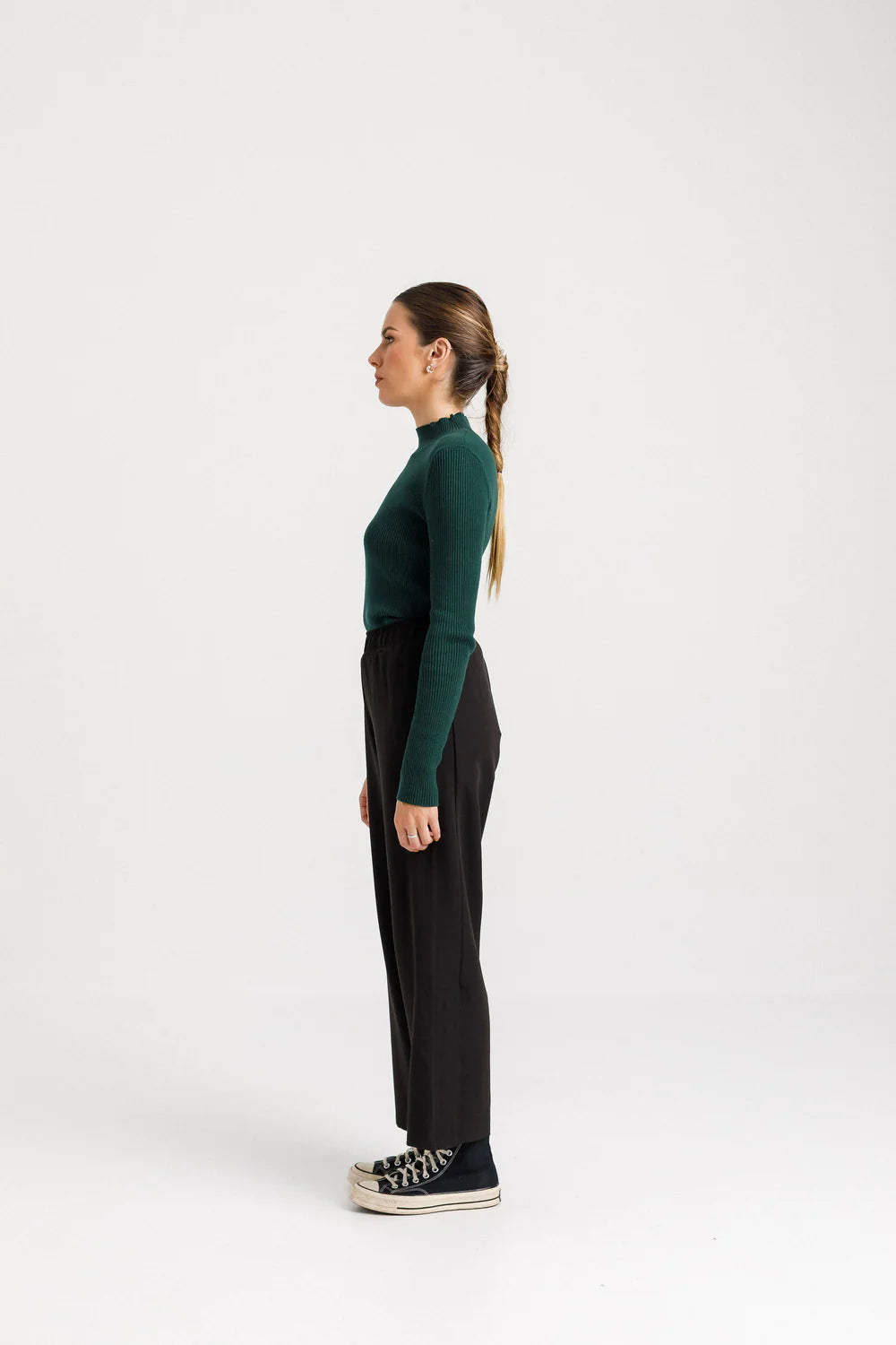Thing Thing Mock Neck Long Sleeve - Forest