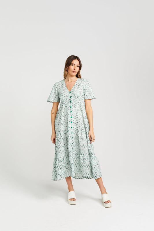 Thing Thing Happy Days Dress - Malachite Bloom