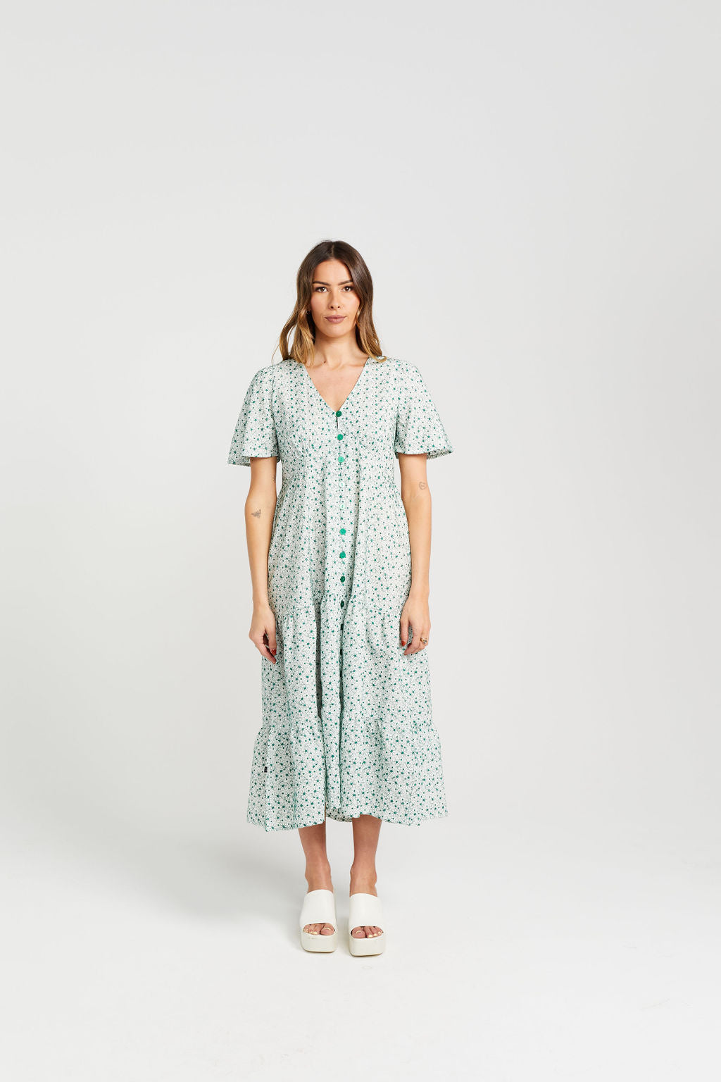 Thing Thing Happy Days Dress - Malachite Bloom