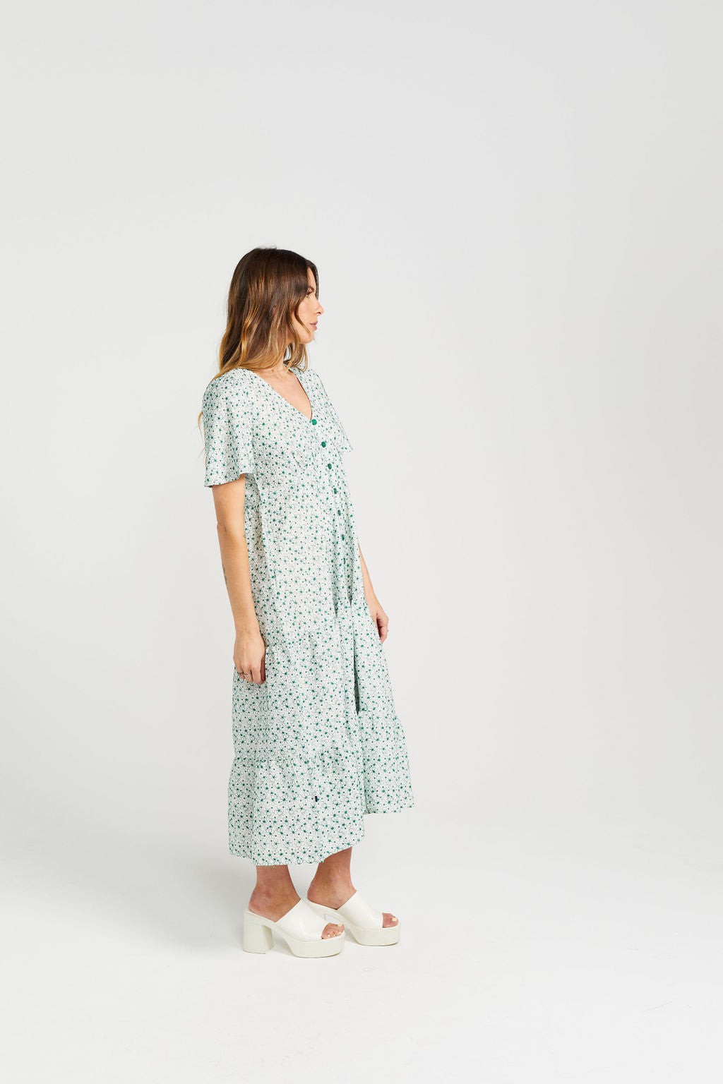 Thing Thing Happy Days Dress - Malachite Bloom