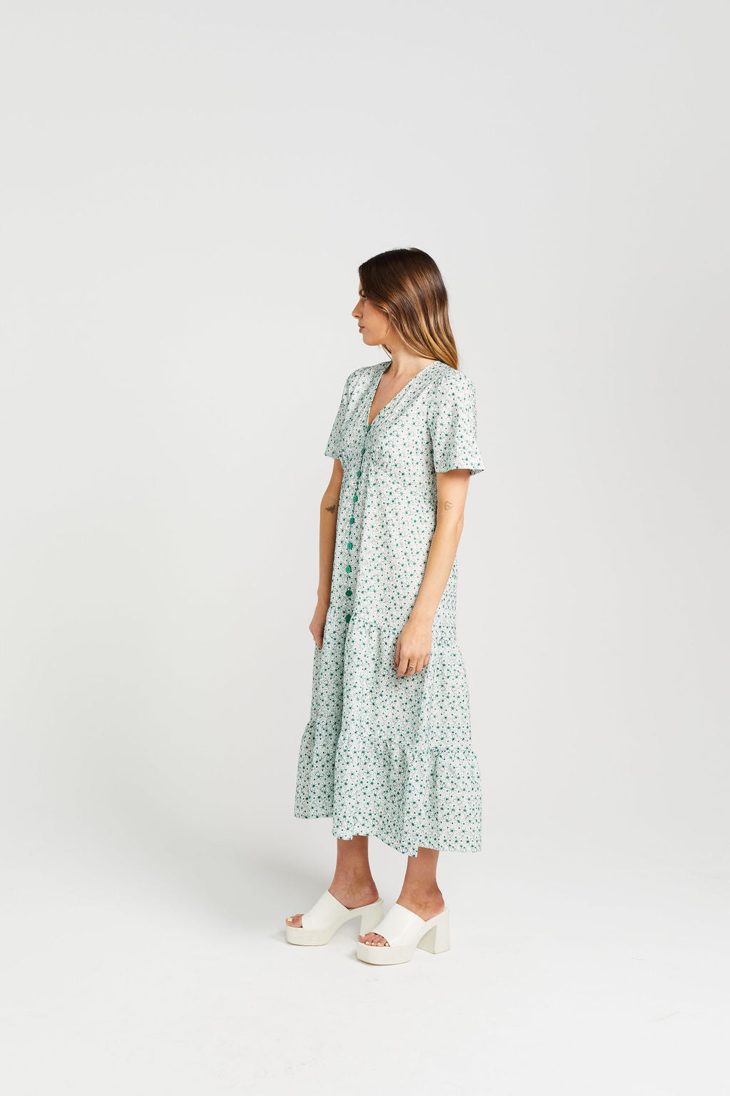 Thing Thing Happy Days Dress - Malachite Bloom