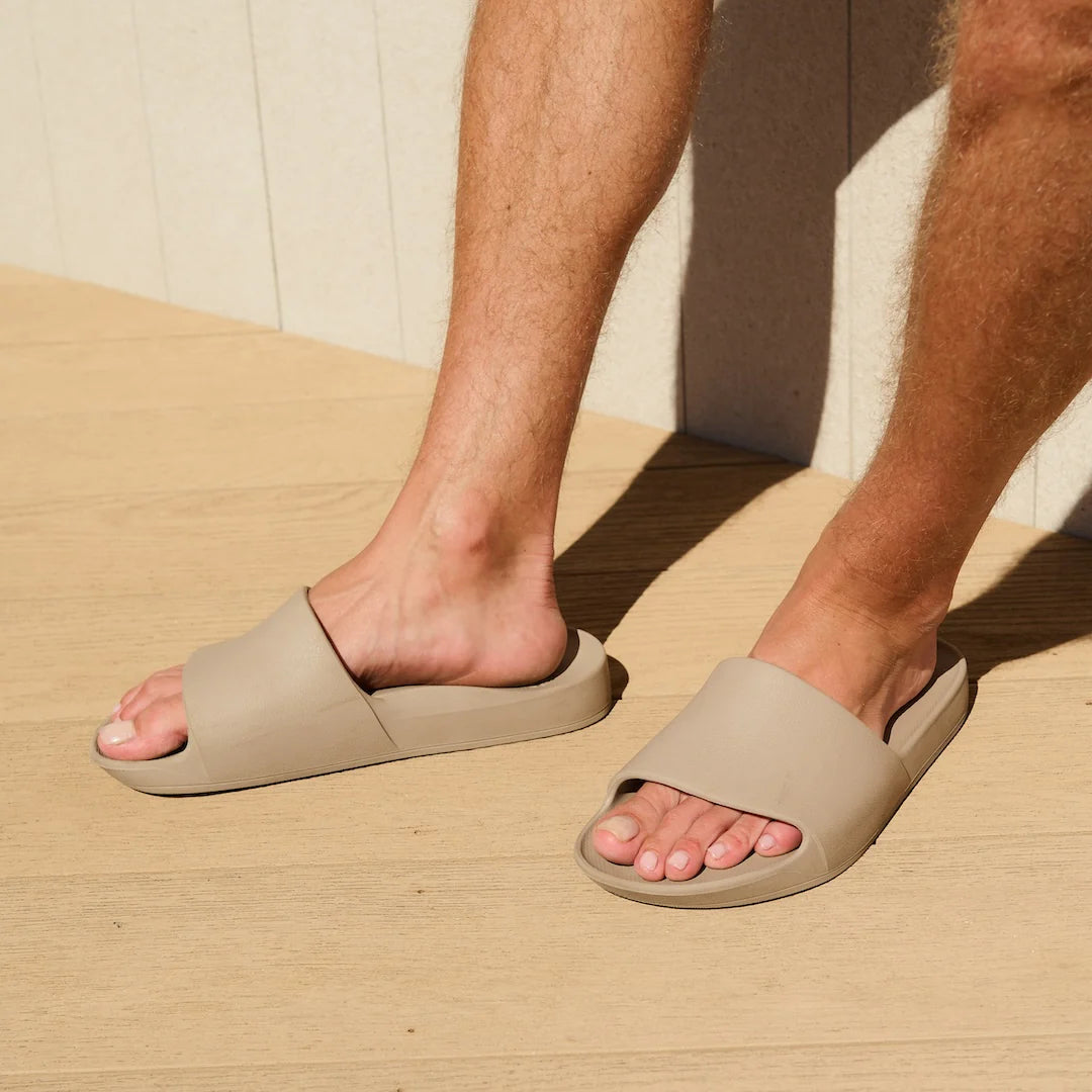 Archies Arch Support Slides - Taupe