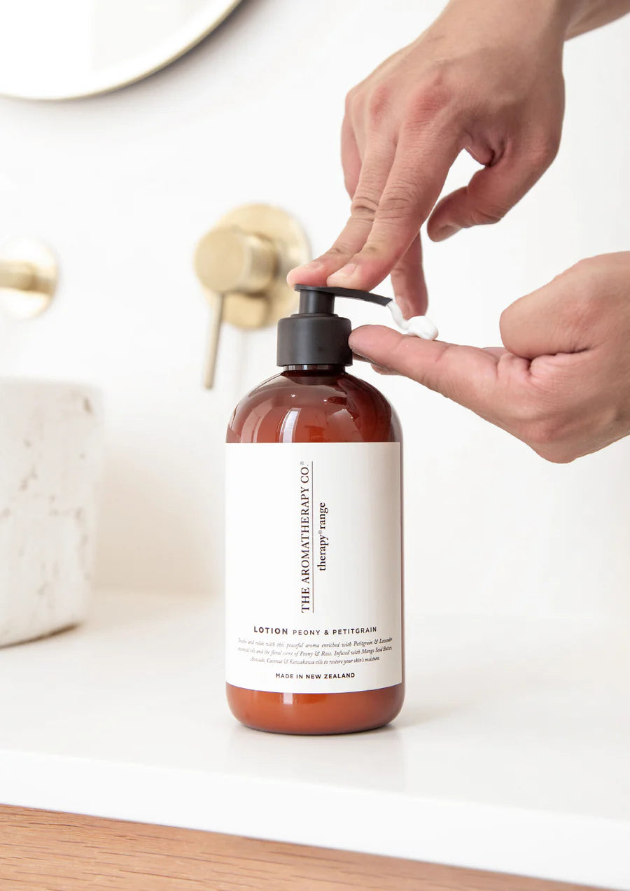 The Aromatherapy Co. Hand and Body Lotion SOOTHE | Peony & Petitgrain