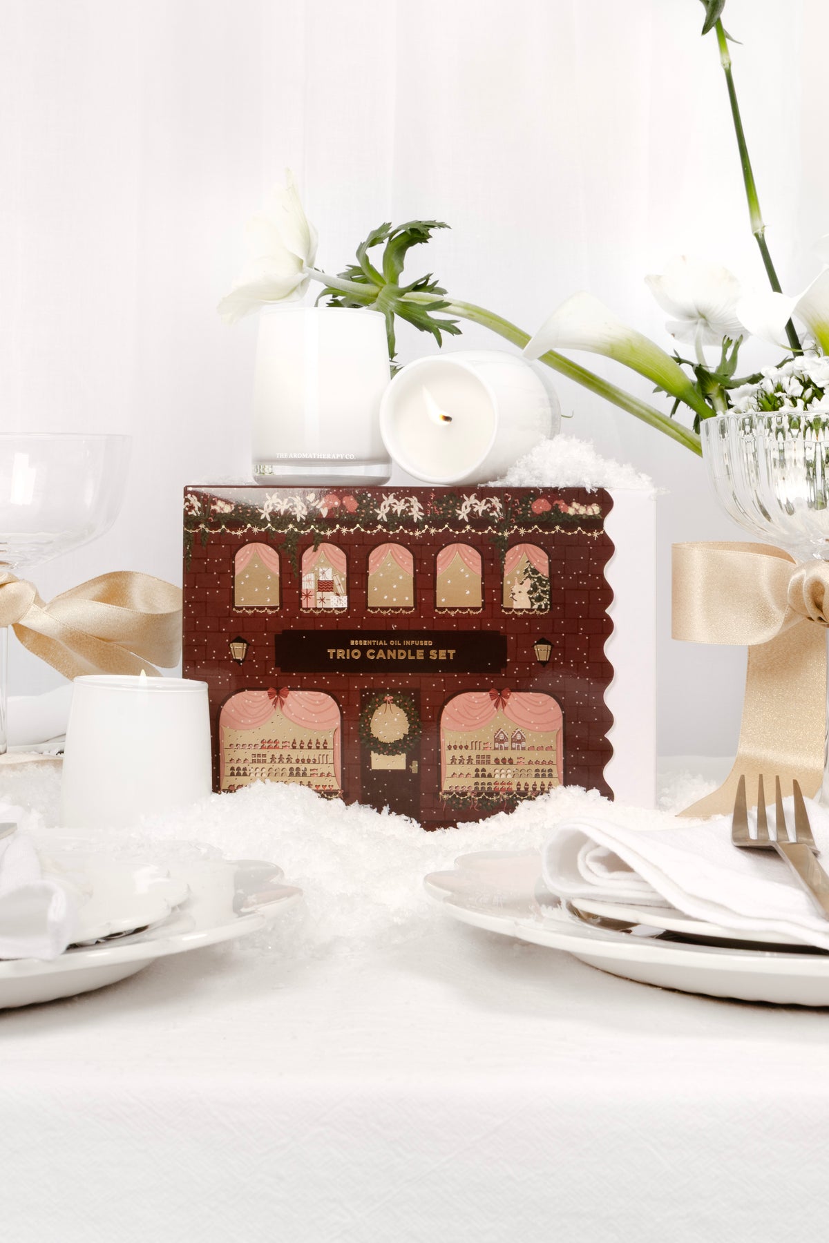 Therapy Festive Trio Candle Set 3 x 80g - Balance, Unwind & Uplift