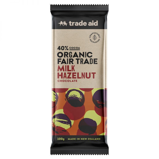 Trade Aid Chocolate - Milk Hazelnut