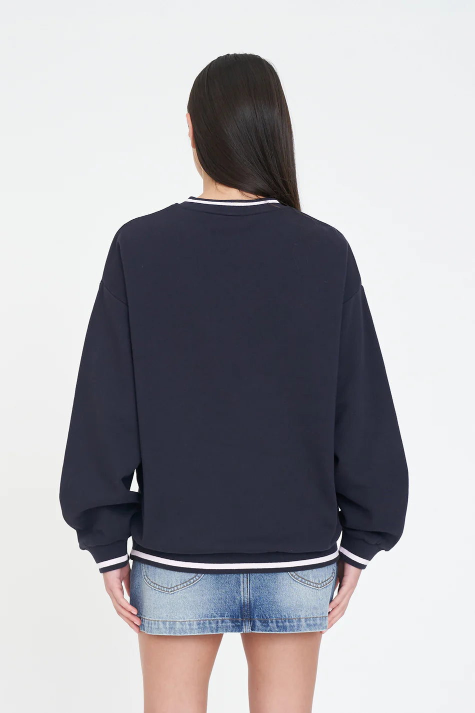 Huffer V-Neck Saturday Crew | Navy