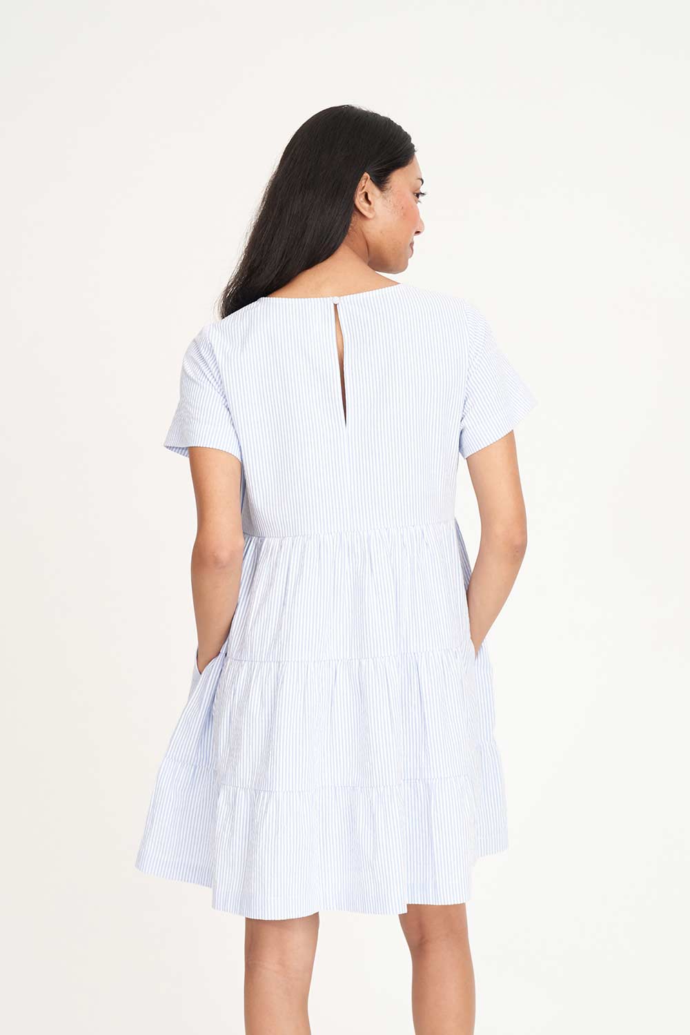 Huffer Milly Dress | Ice Blue Stripe