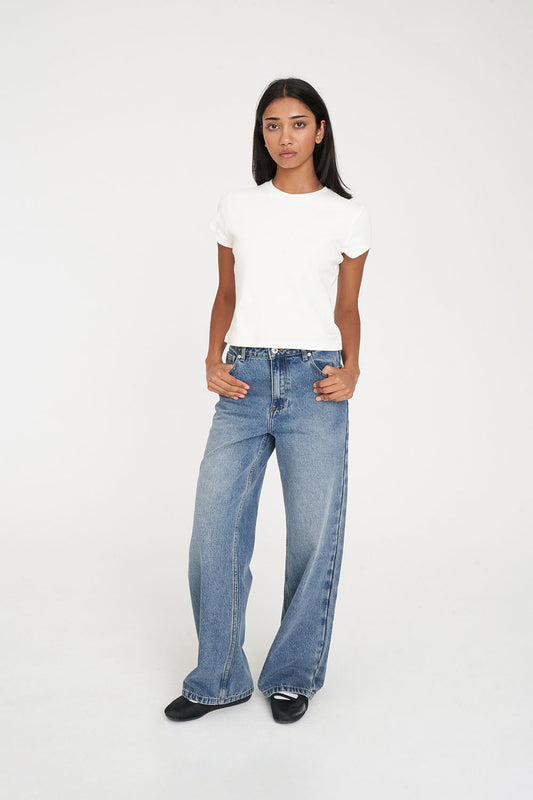 Huffer Straight Talker Jean | Canyon Blue
