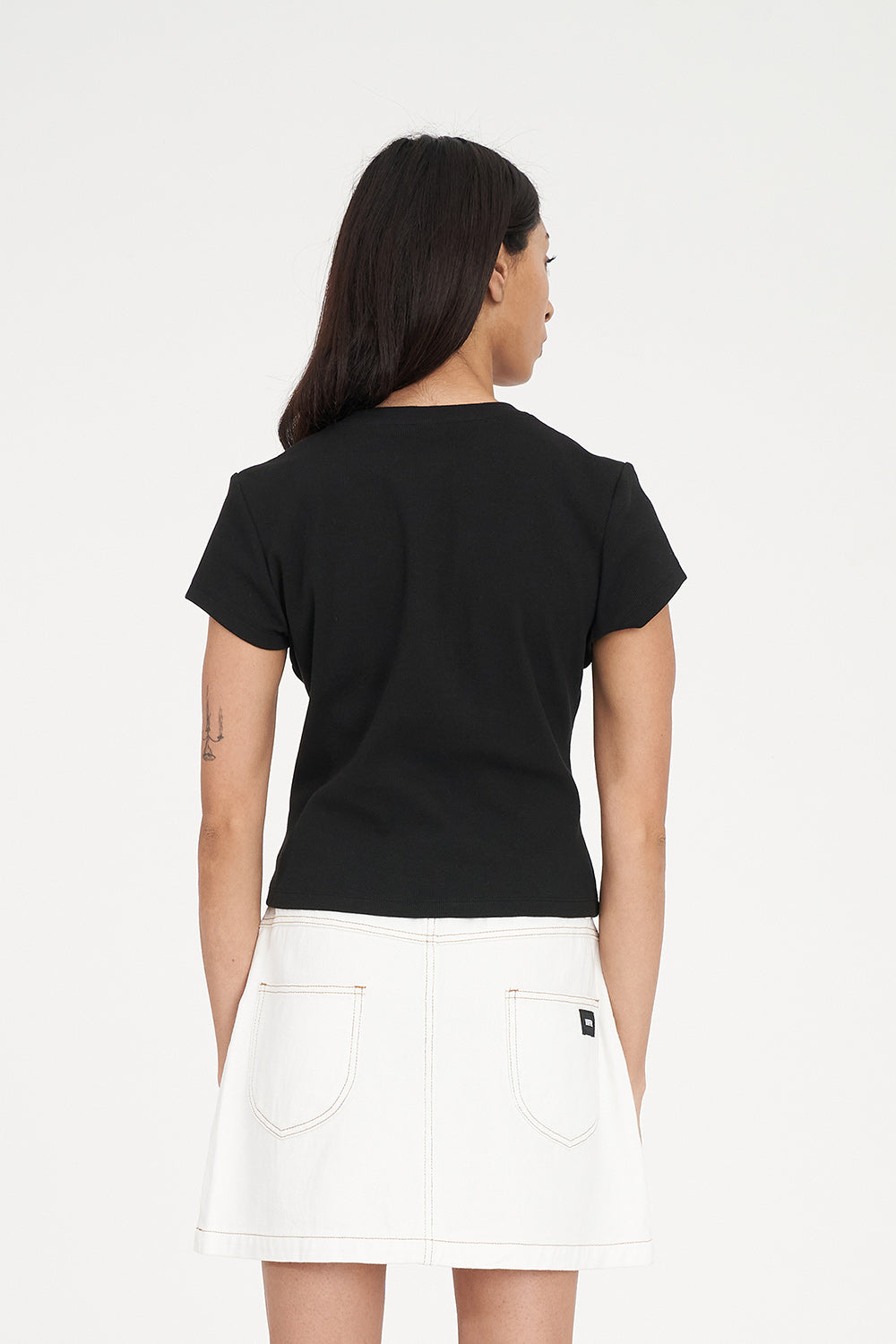 Huffer Rib Mini Tee Homebound | Black