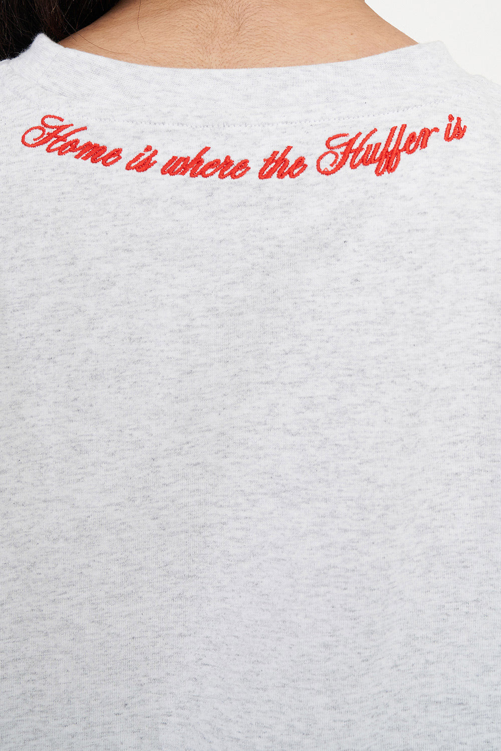 Huffer Boxy Tee | Home Run Silver Marle