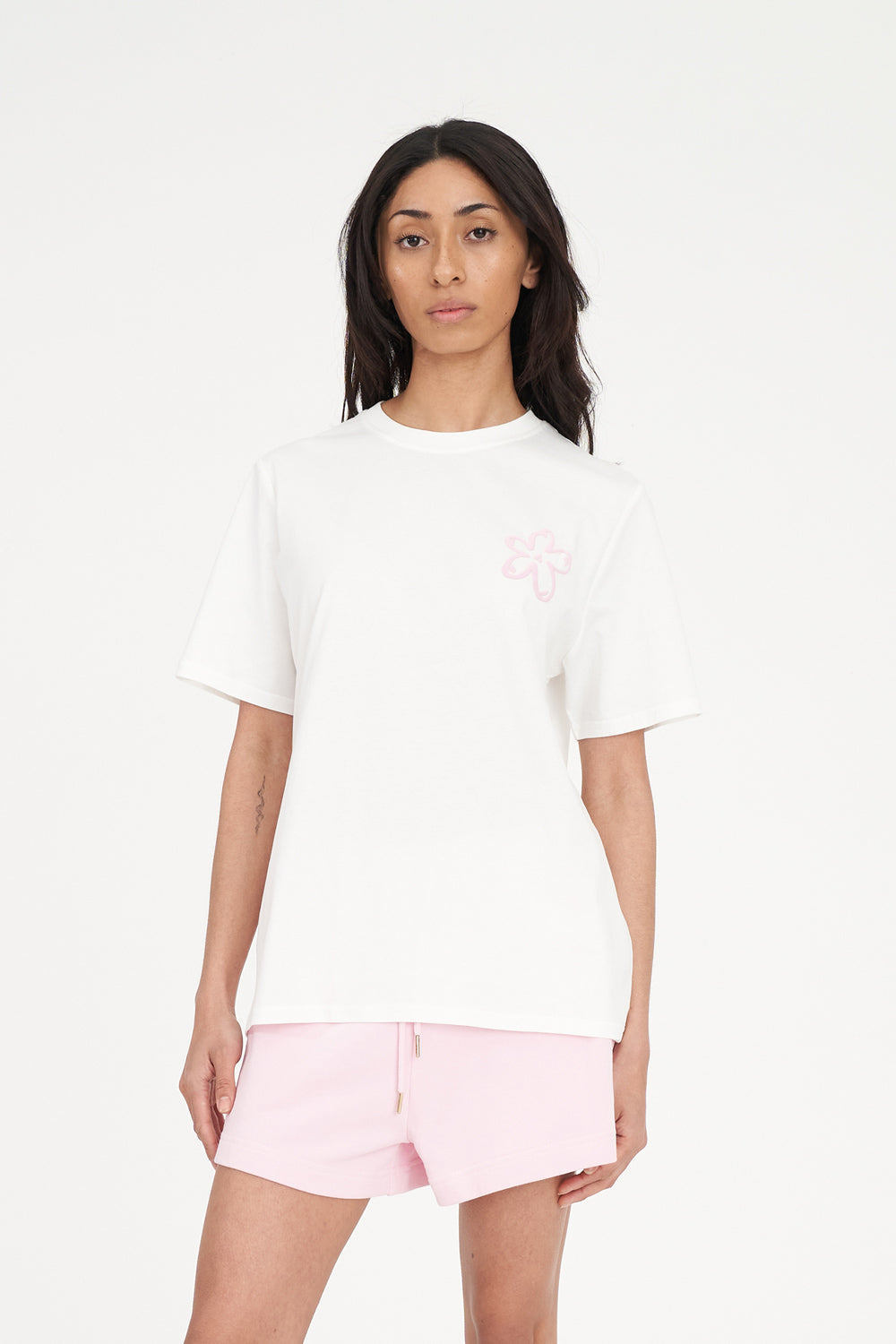Huffer Classic Tee | Daisy Chain Chalk