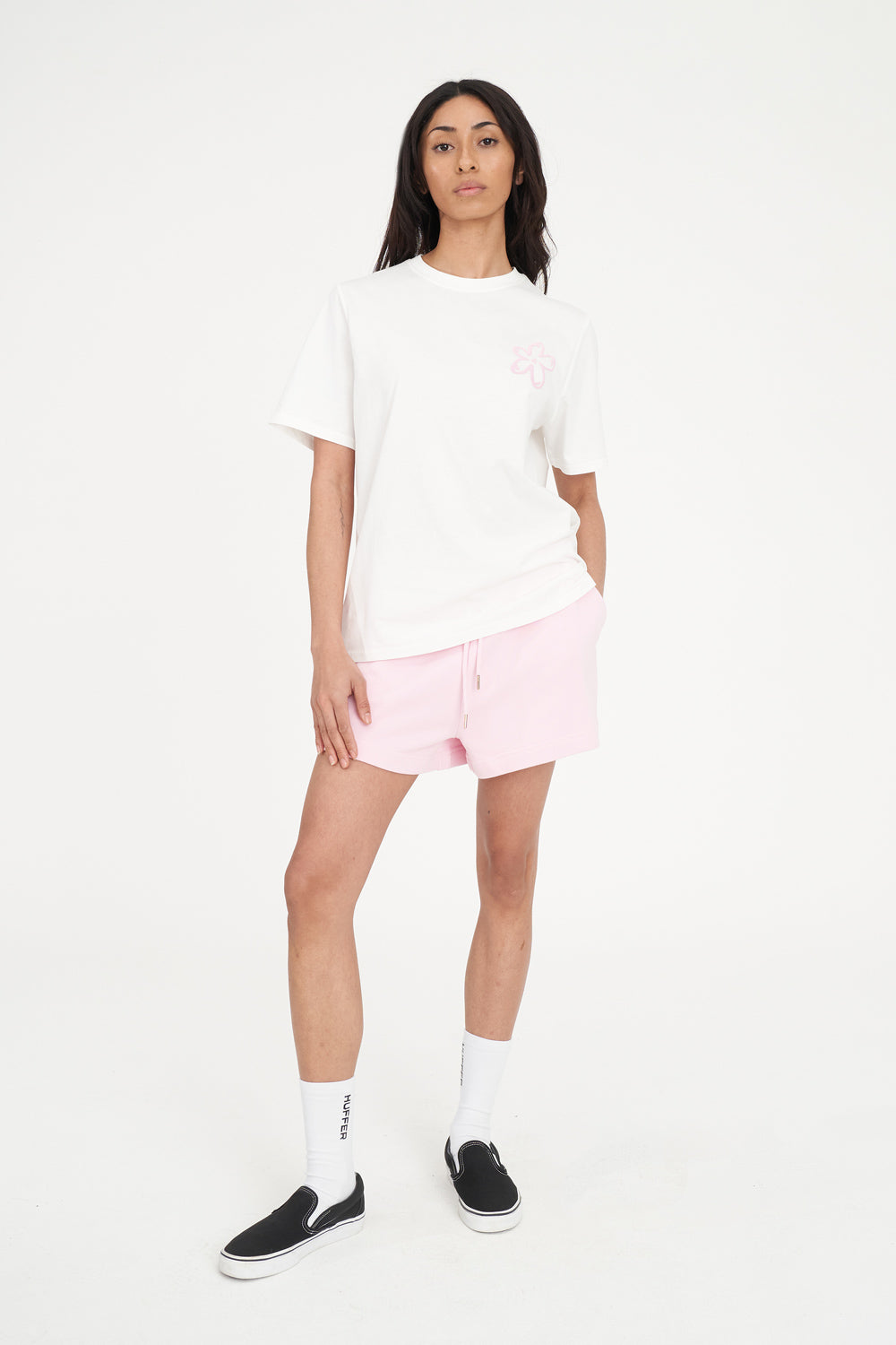 Huffer Classic Tee | Daisy Chain Chalk