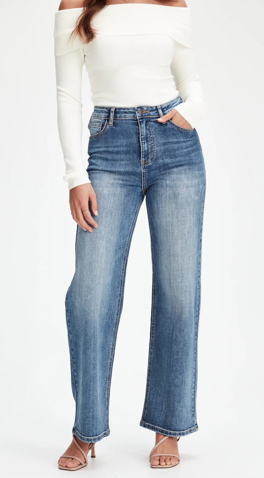 Junkfood Wendy Short Stuff Jean | Denim Blue