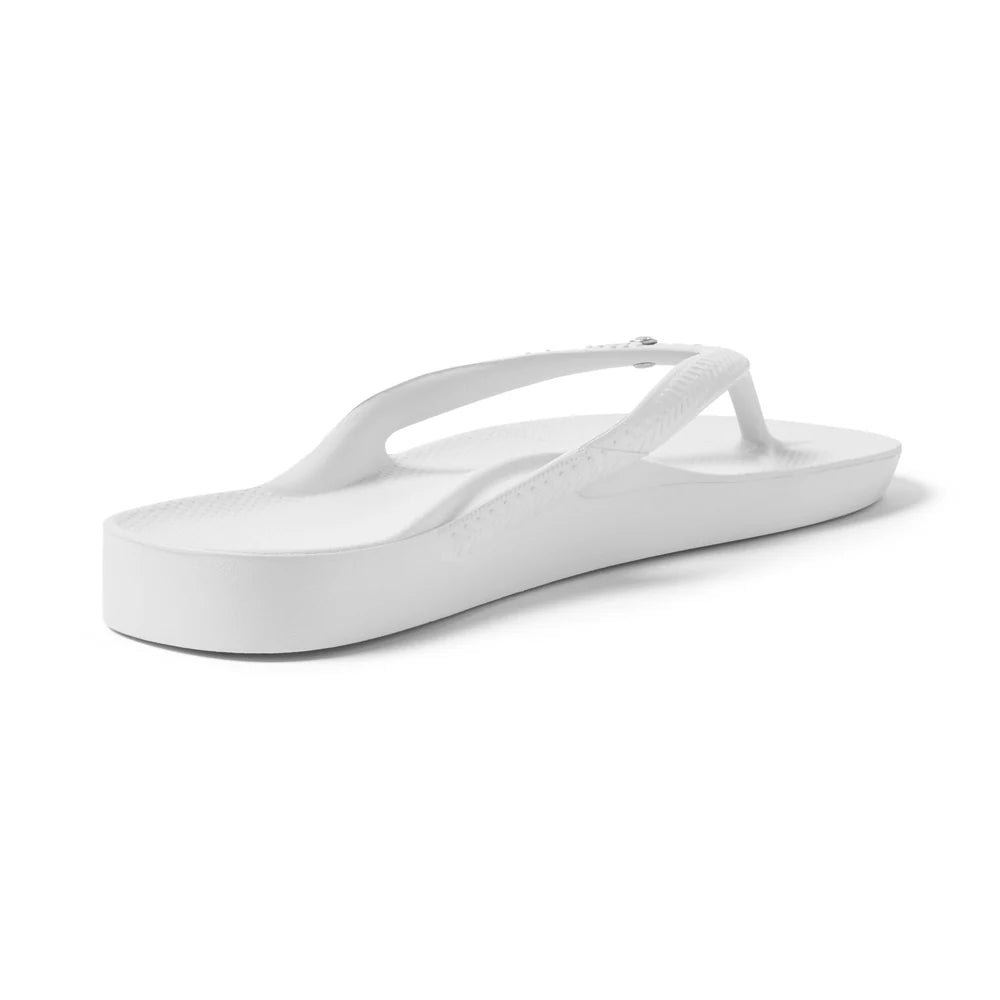 Archies Arch Support Jandals - White Crystal