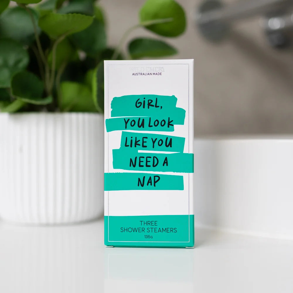 Wild Emery Cheeky Shower Steamer Pack of 3 | GIRL, YOU LOOK LIKE YOU NEED A NAP