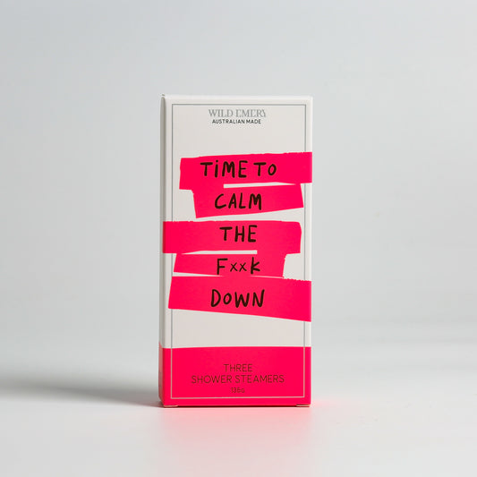 Wild Emery Cheeky Neon Shower Steamer Pack of 3 | TIME TO CALM THE F**K DOWN