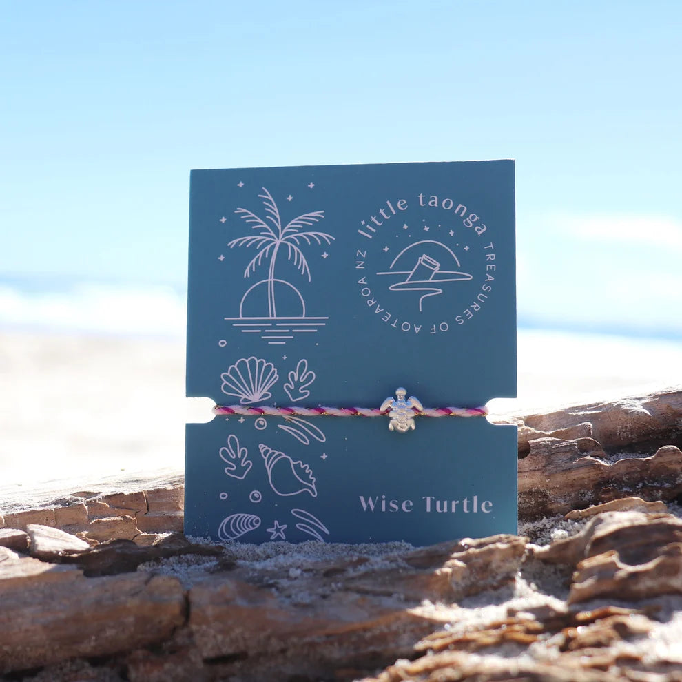 Little Taonga Wise Turtle Rope Bracelet