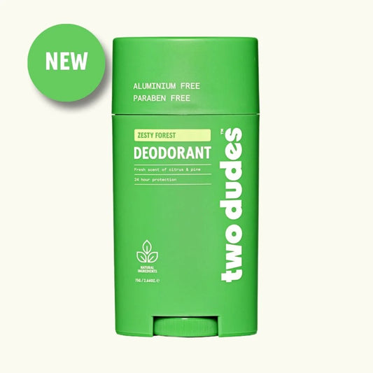 Two Dudes Men's Aluminium Free Deodorant | Zesty Forest