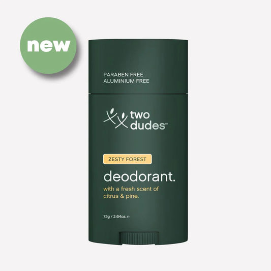 Two Dudes Men's Aluminium Free Deodorant | Zesty Forest