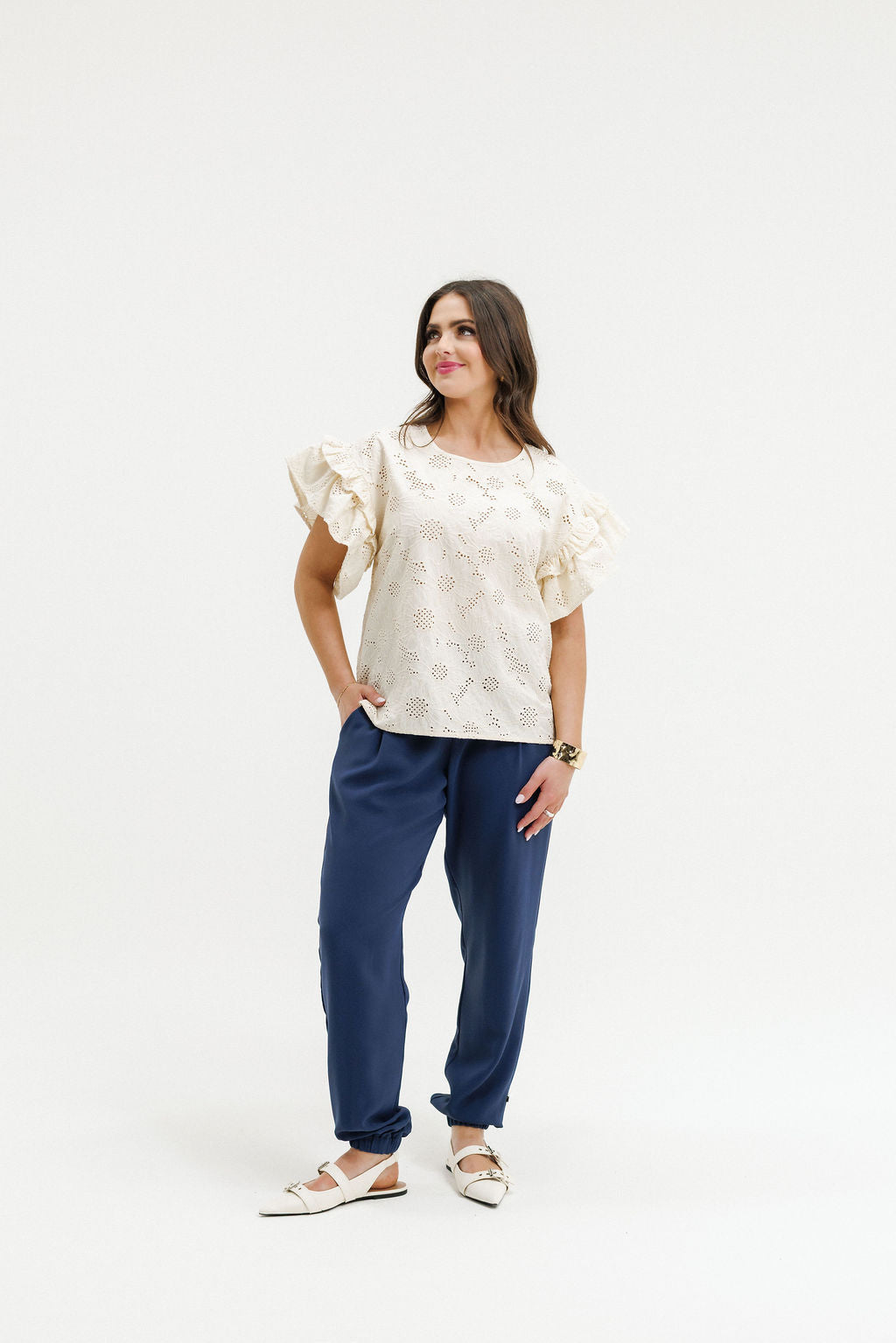 Homelee Evelyn Blouse | Coastal Daisies