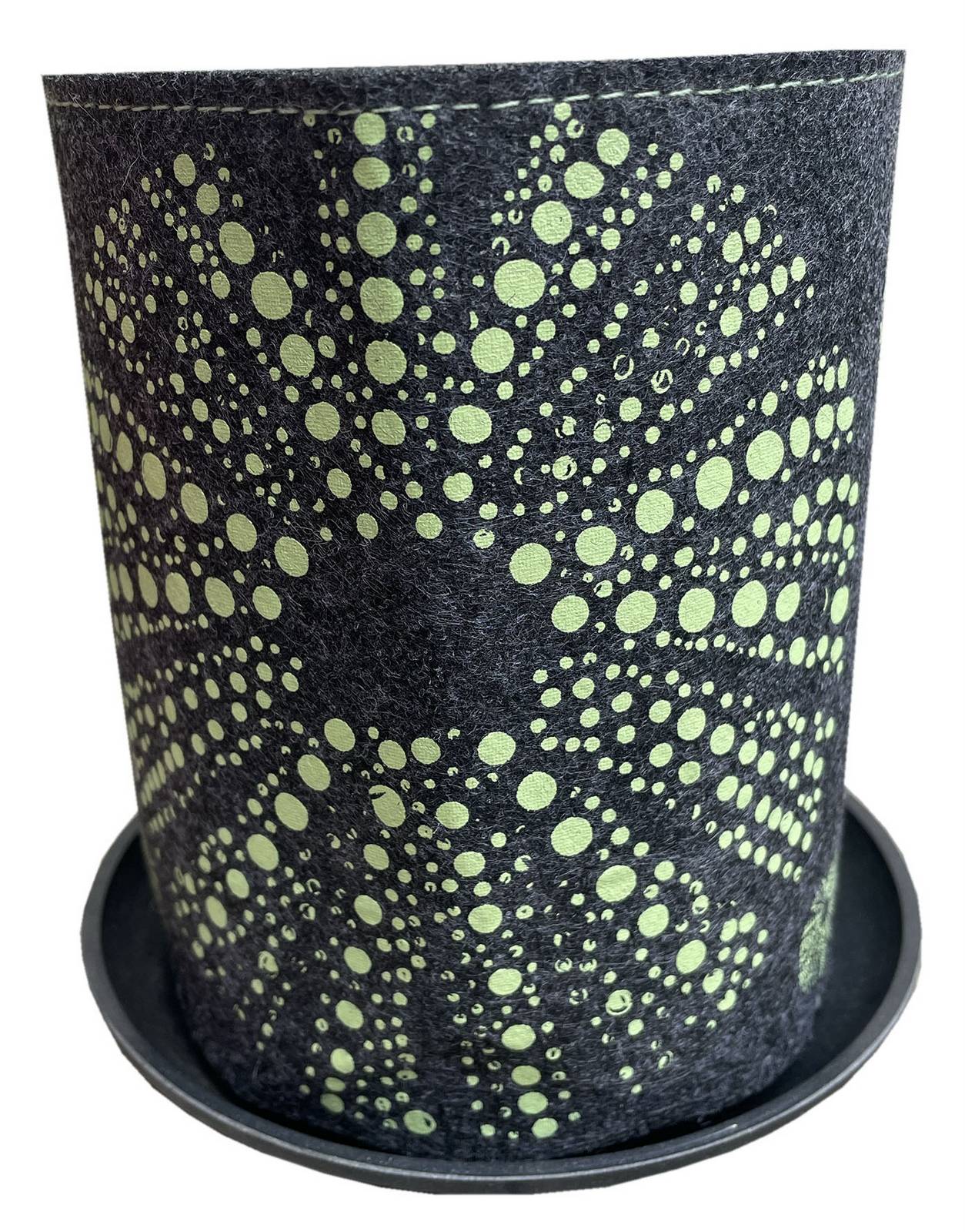 Jo Luping Design - KIna Green on Grey| Ecofelt Growbag