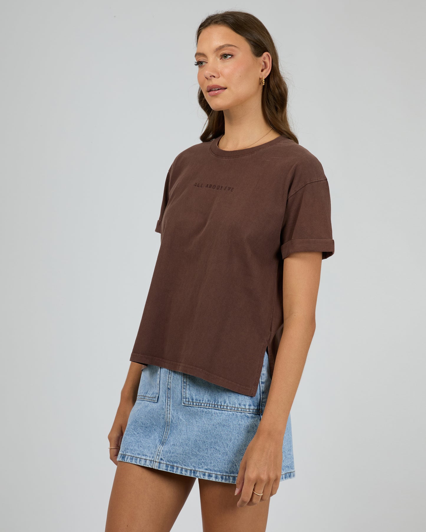 All About Eve Washed Tee | Brown