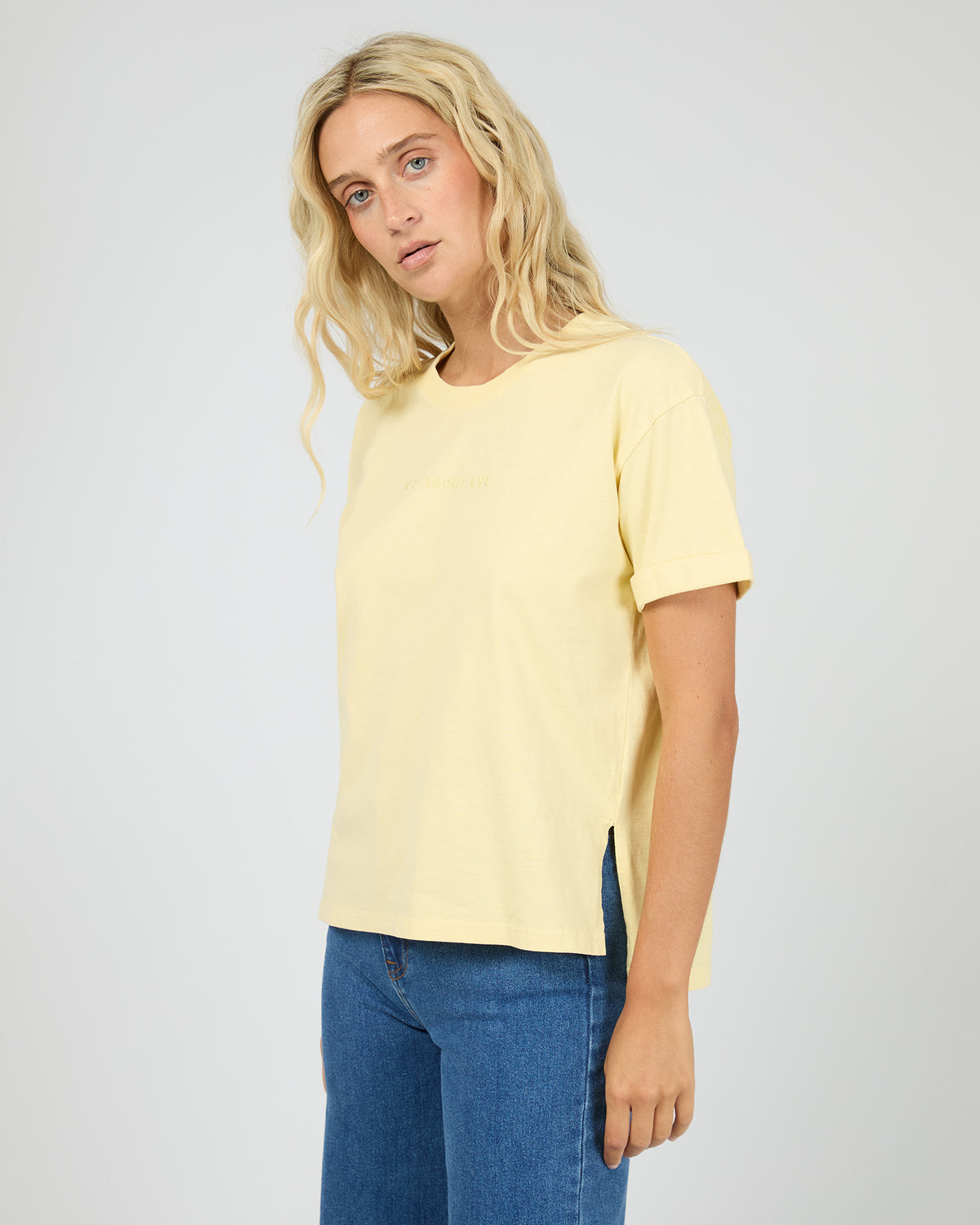 All About Eve Washed Tee | Lemon