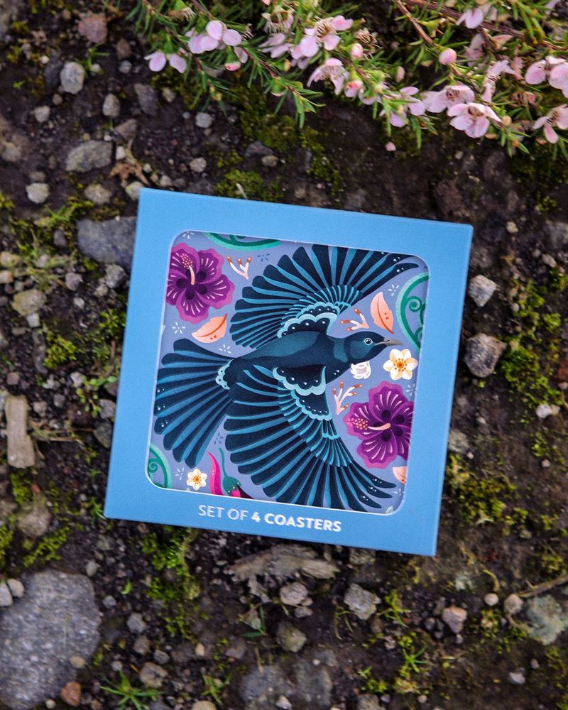 Catherine Marion - Tuneful Tui Set of 4 - Boxed Coasters