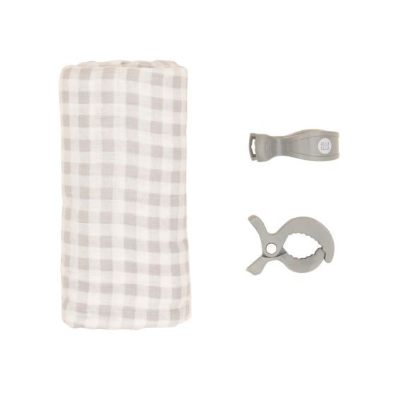 All4Ella Muslin & Pram Peg Box Set | Gingham
