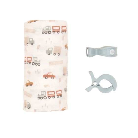 All4Ella Muslin & Pram Peg Box Set | Trucks