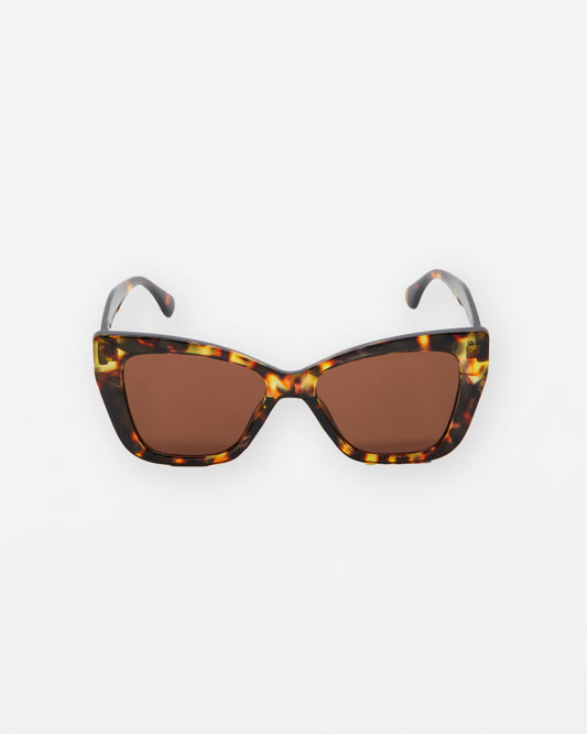 Stella + Gemma Apollo Polarised Sunglasses | Dark Tort