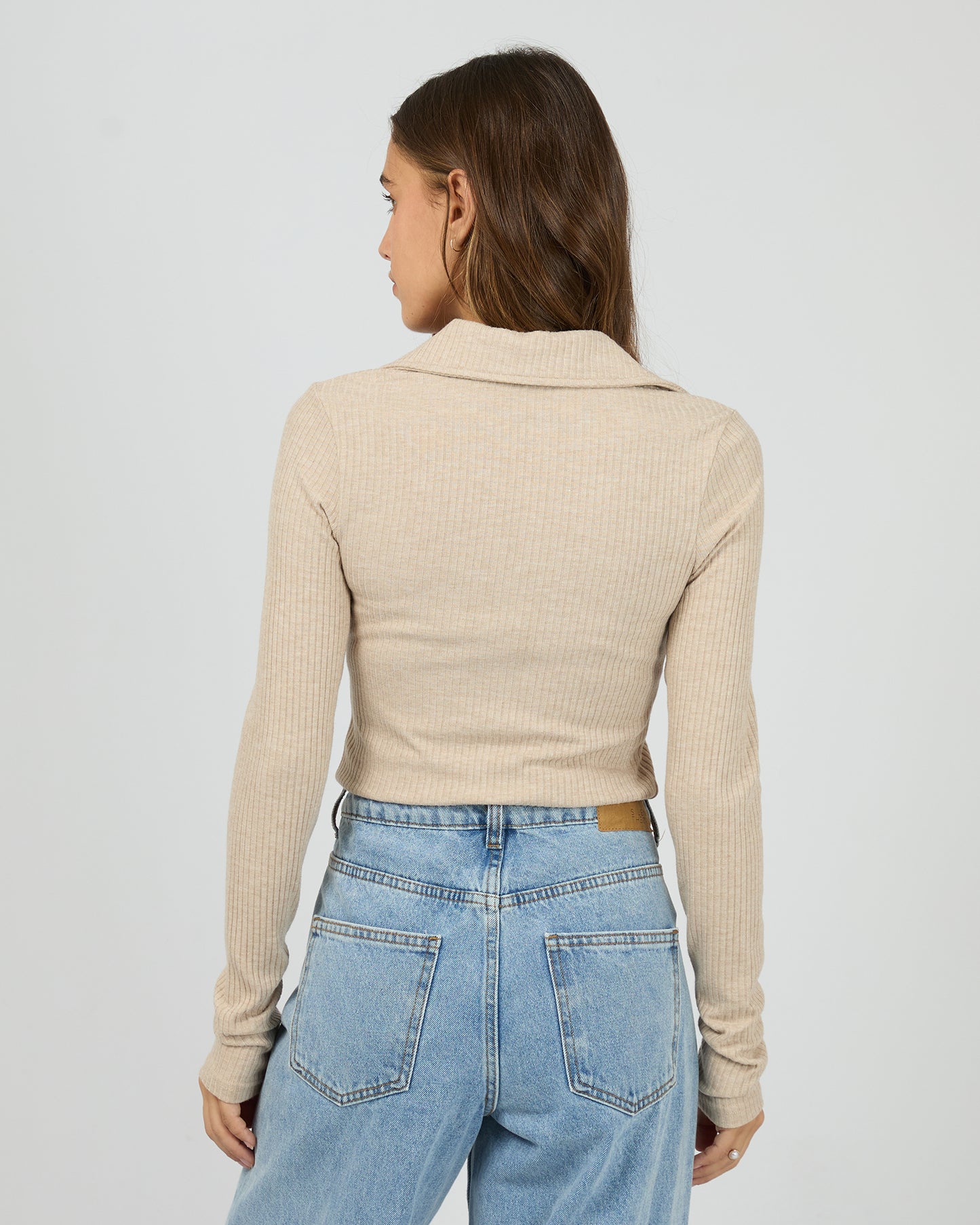Silent Theory Aria Long Sleeve Top | Oat