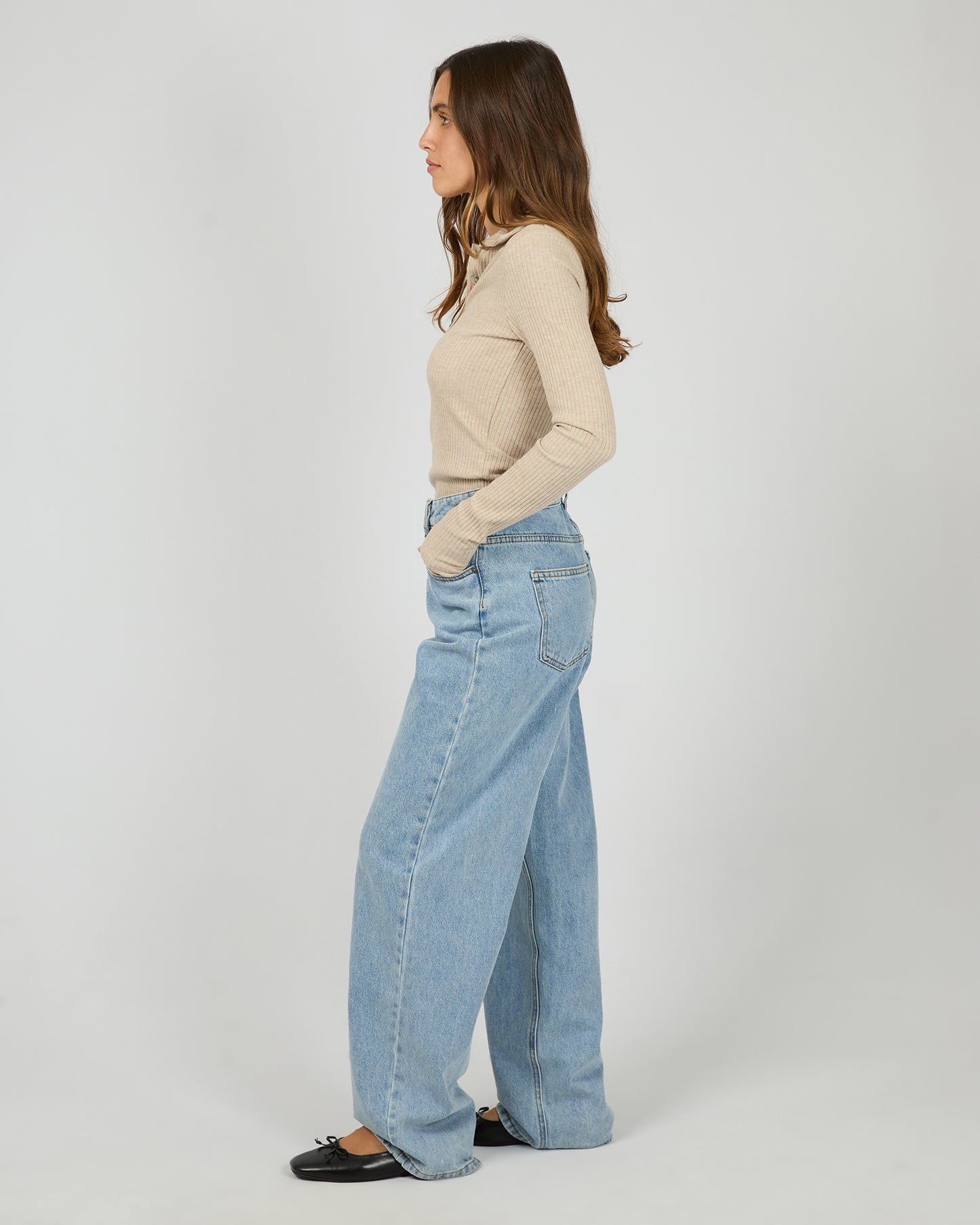 Silent Theory Aria Long Sleeve Top | Oat