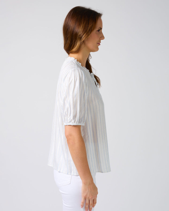 Stella + Gemma Arlo Blouse | Santorini Stripe